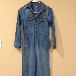 Girls  Denim Jumpsuit